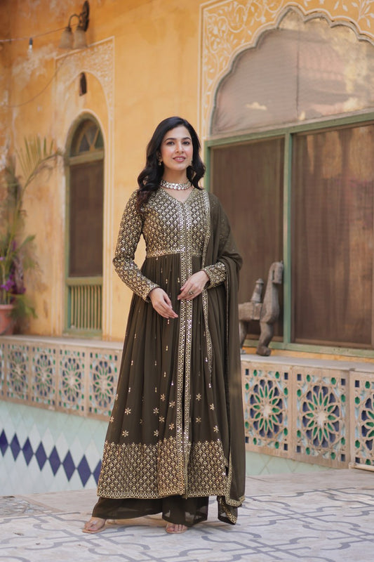 PREMIUM READYMADE  KURTI WITH PANT & DUPATTA SET