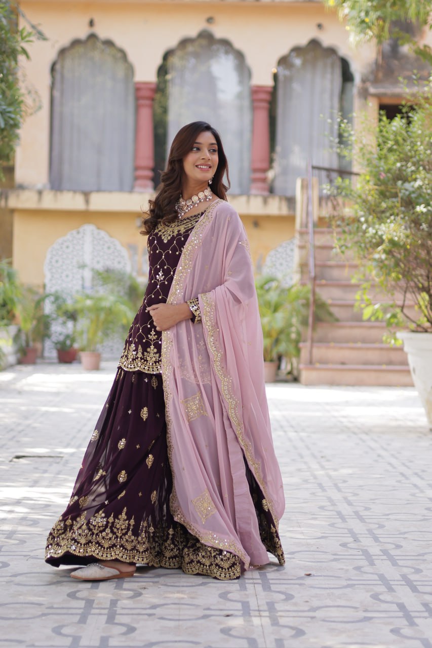 PREMIUM DESIGNER READYMADE KURTI-SHARARA-DUPATTA COLLECTIONS