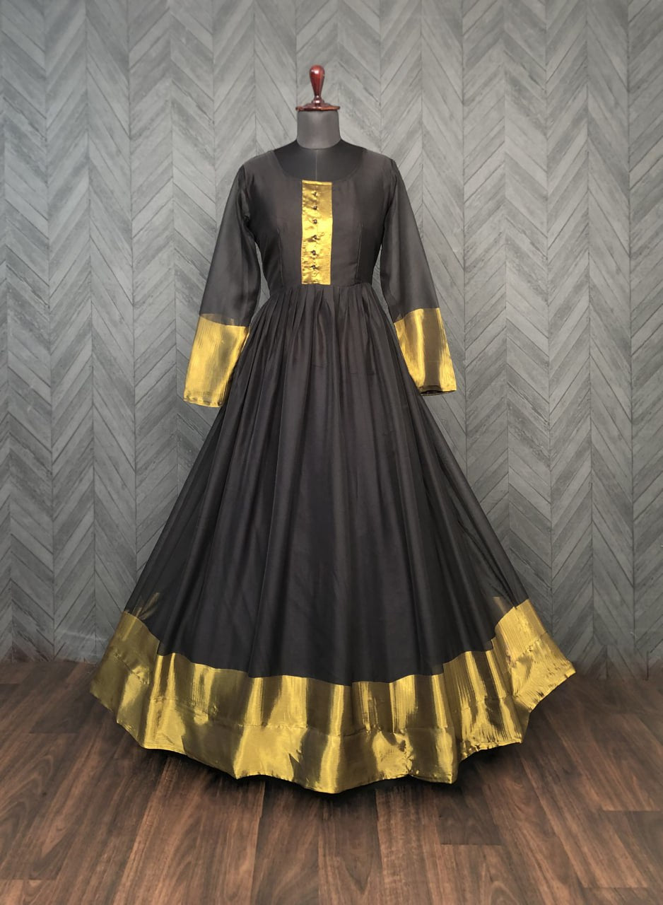 REMIUM DESIGNER READYMADE BLACK GOWN COLLECTIONS