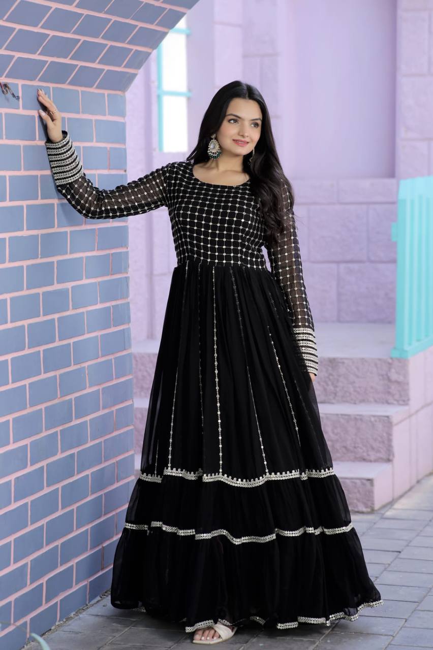 PREMIUM READYMADE BLACK GOWN COLLECTIONS.