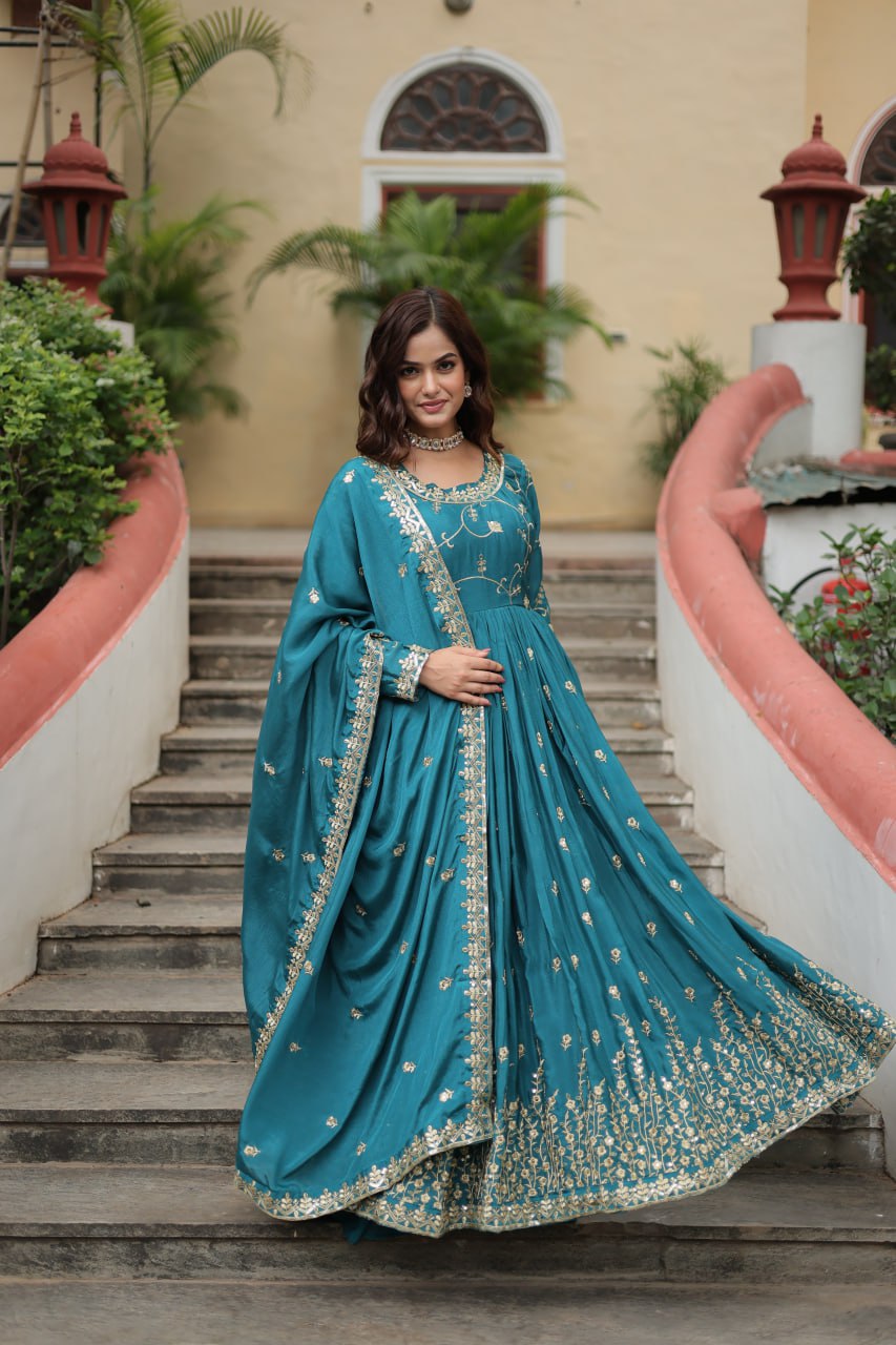 PREMIUM DESIGNER READYMADE GREENTOP-SHARARA-DUPATTA COLLECTIONS