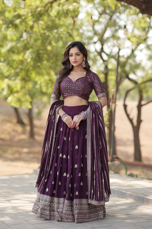 PREMIUM PURPLE LEHENGA CHOLI COLLECTIONS