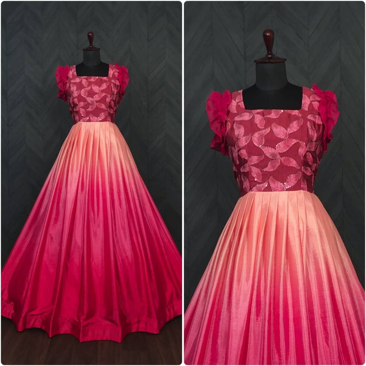 PREMIUM DESIGNER READYMADE LITE-PINK GOWN COLLECTIONS.* 💓