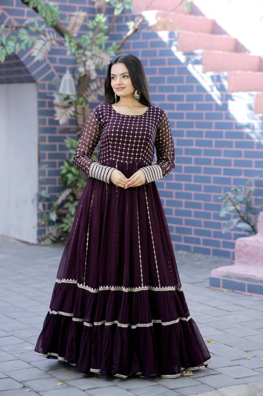 PREMIUM READYMADE PURPLE GOWN COLLECTIONS.