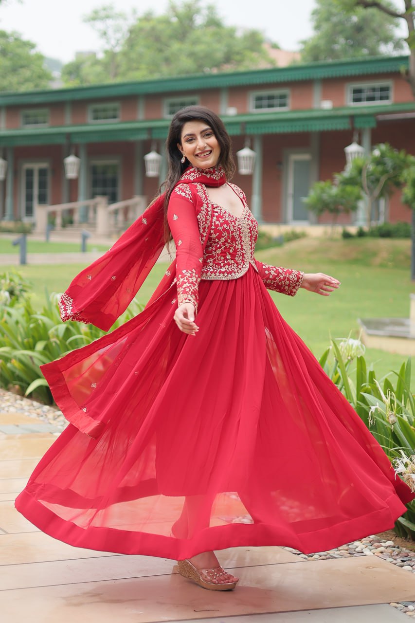 PREMIUM READYMADE RED GOWN COLLECTIONS