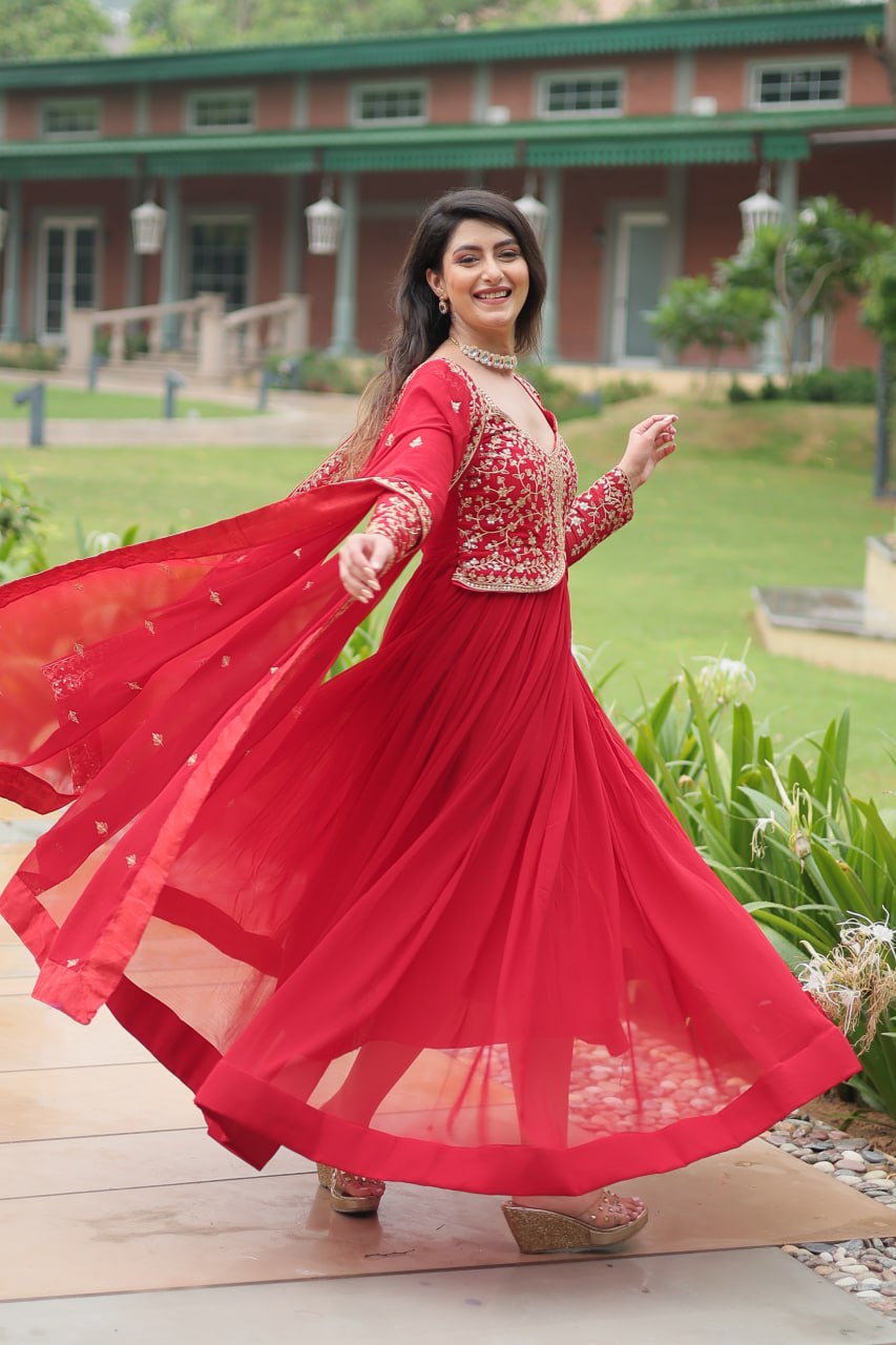 PREMIUM READYMADE RED GOWN COLLECTIONS