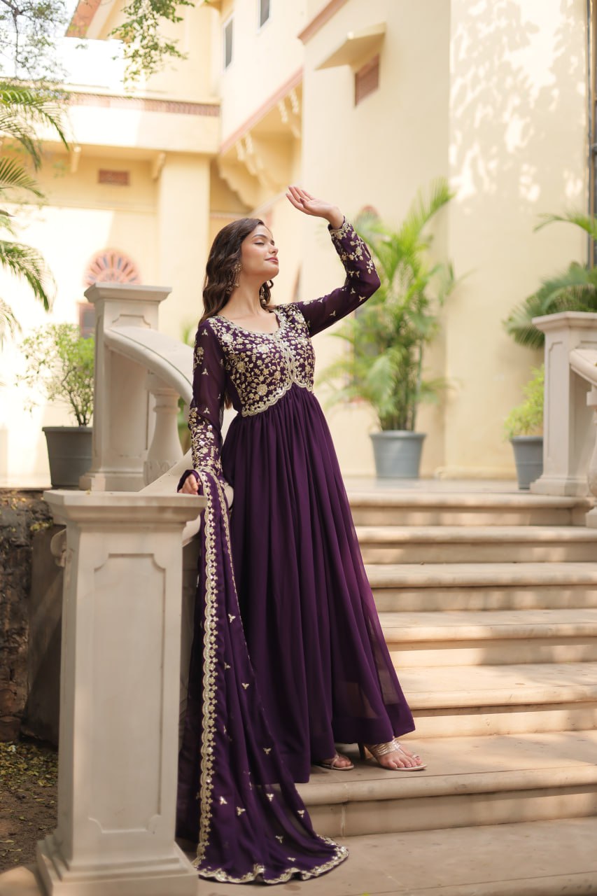 PREMIUM WINE READYMADE GOWN COLLECTIONS