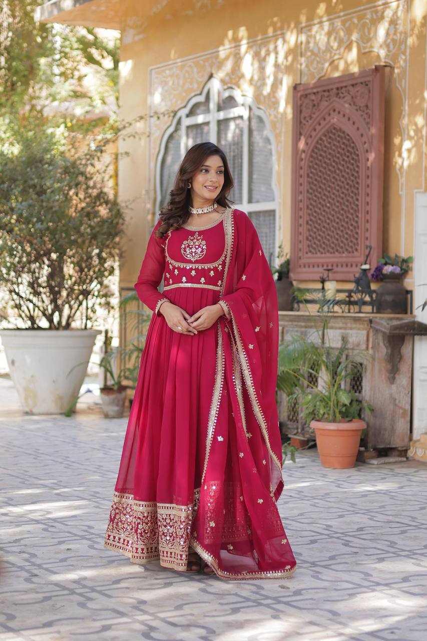 PREMIUM READYMADE WINE GOWN COLLECTIONS