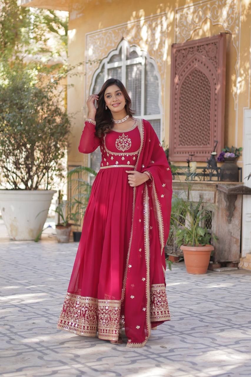 PREMIUM READYMADE WINE GOWN COLLECTIONS