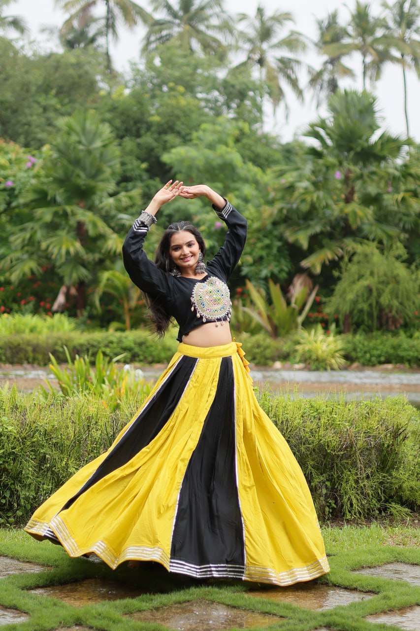 Made for Navratri Season, Designer Readymade Rayon Lehenga choli Set.